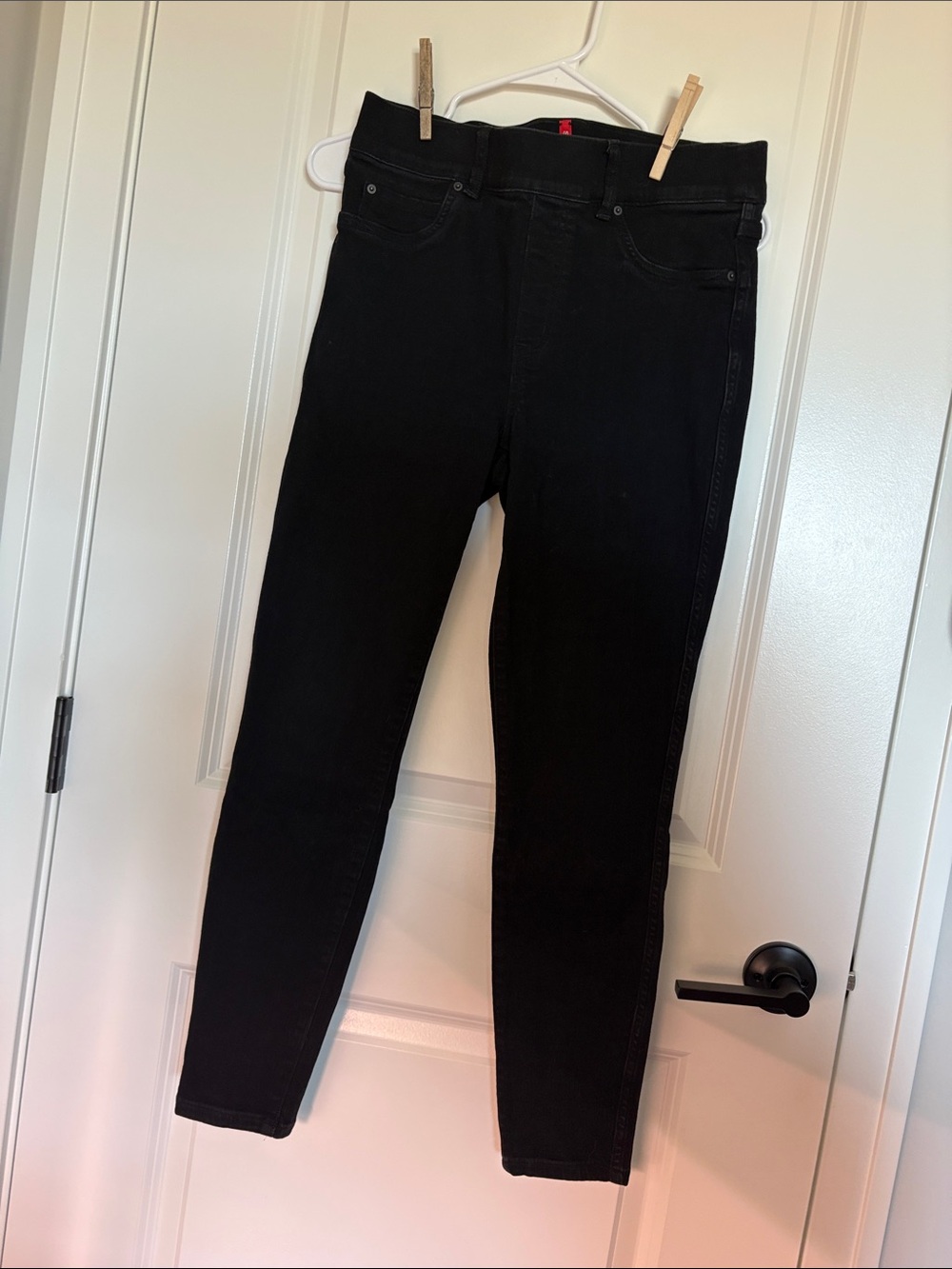 SPANX Black High-Rise Skinny Jeans